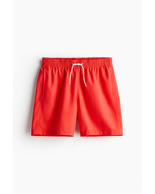 Short de bain H&M pour homme en coloris Red
