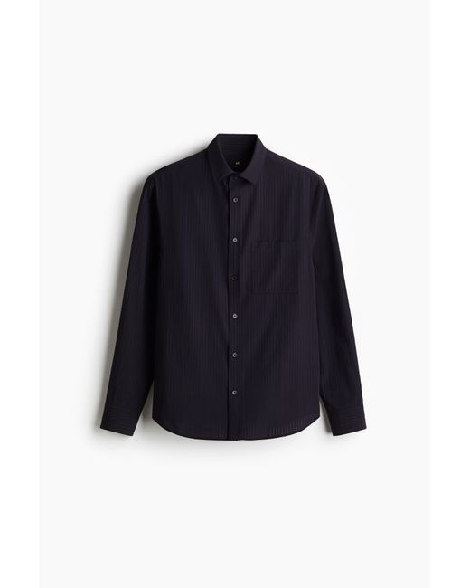 H&M Overhemd Van Lyocellmix in het Blue voor heren