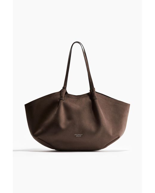 H&M Brown Shopper mit Pouch