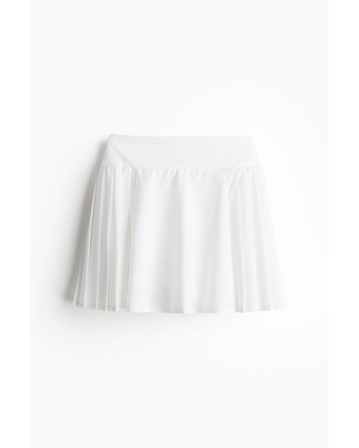 Jupe de tennis plissée DryMoveTM H&M en coloris White