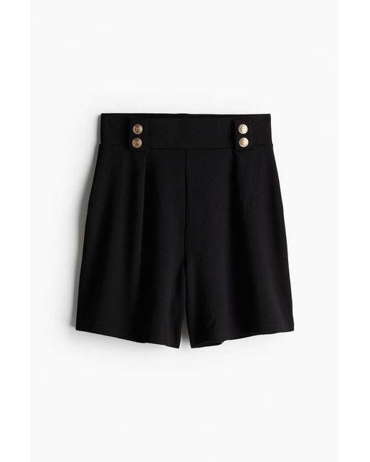 H&M Black Hohe Shorts