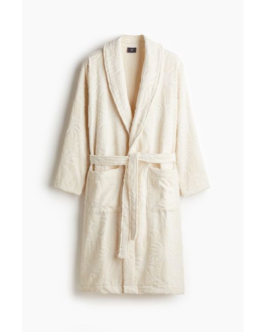 H&M Bademantel aus Frottee in Natural für Herren