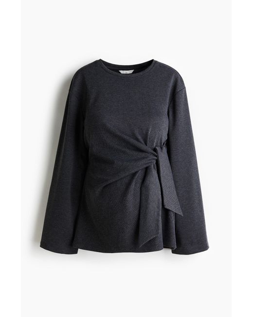 H&M Black MAMA Shirt zum Binden