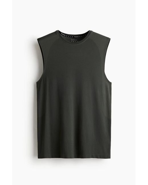 H&M Sport-Tanktop mit DryMoveTM in Muscle Fit in Black für Herren