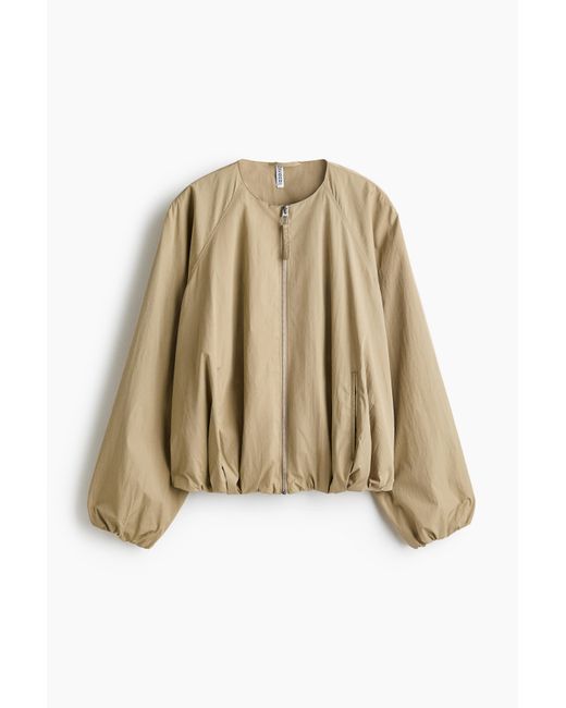 H&M Opbollend Pilotenjack in het Natural