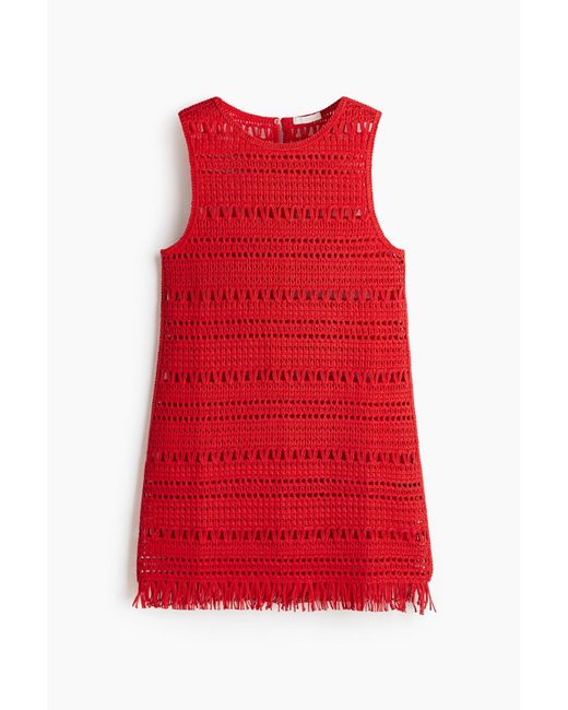 Minirobe Façon Crochet H&M en coloris Red