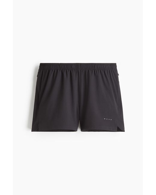 H&M Korte Hardloopshort Met Drymove in het Black voor heren