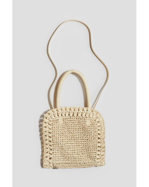 Sac Crossbody En Paille H&M en coloris Natural