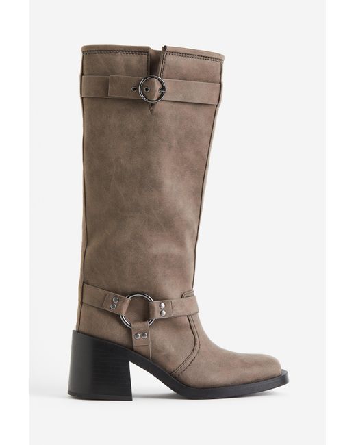 H&M Brown Bikerboots