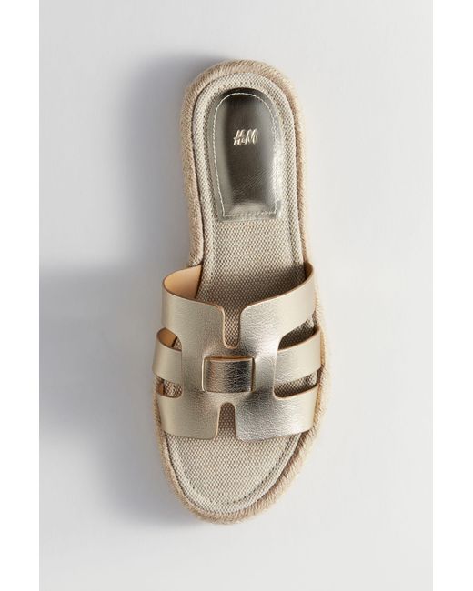 H&M Espadrille-slippers in het White