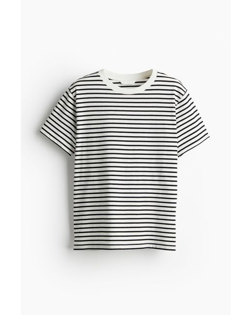 H&M Gray T-Shirt aus Baumwolle