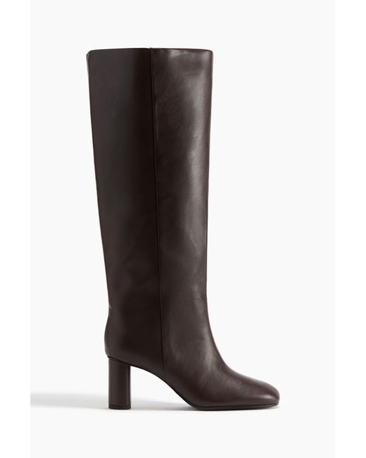 H&M Brown Kniehohe Stiefel mit Absatz