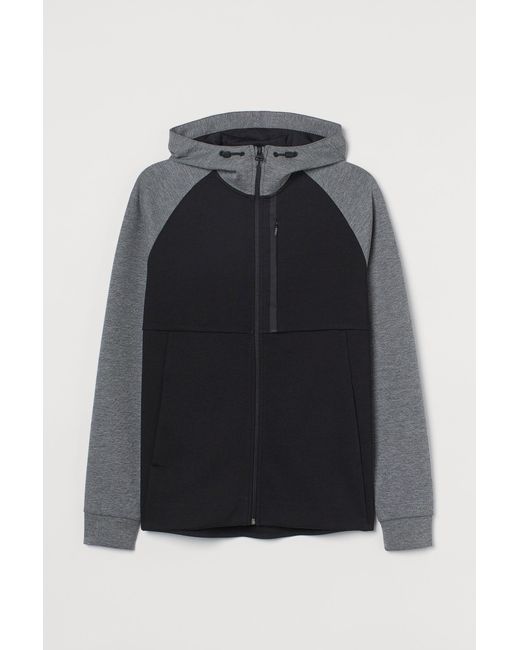 H&M Regular Fit Track Jacket in Black for Men - Lyst
