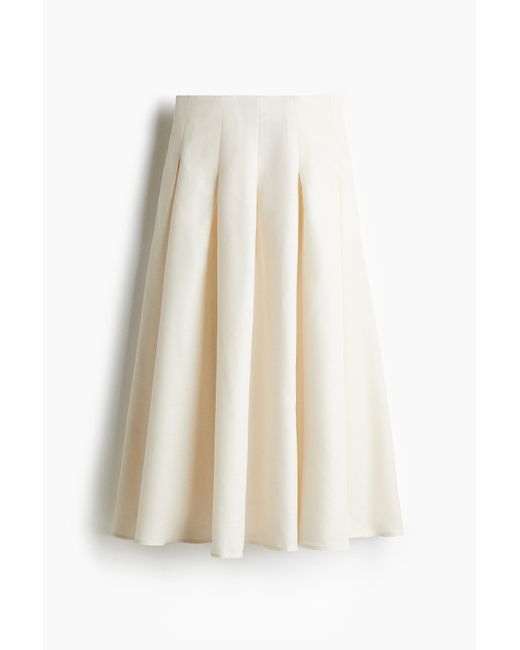 Jupe Longue Plissée H&M en coloris White