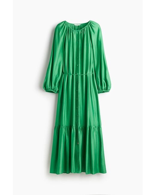Robe oversize avec ceinture à nouer H&M en coloris Green