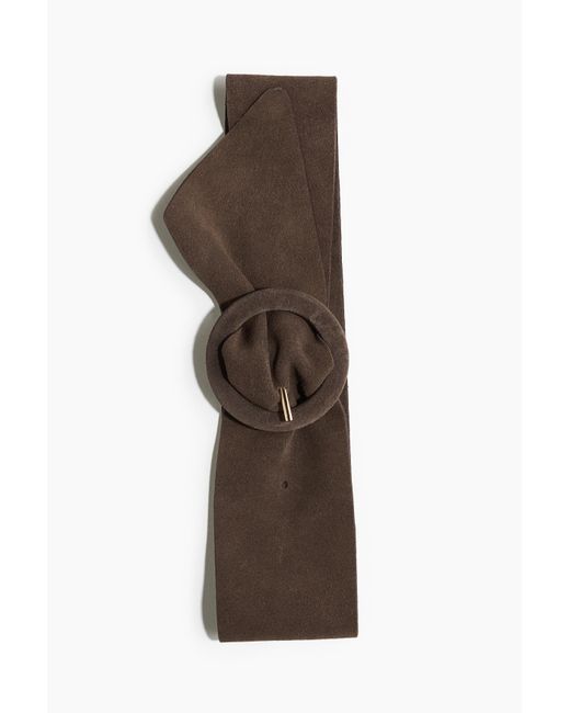 H&M Brown Gürtel aus Veloursleder