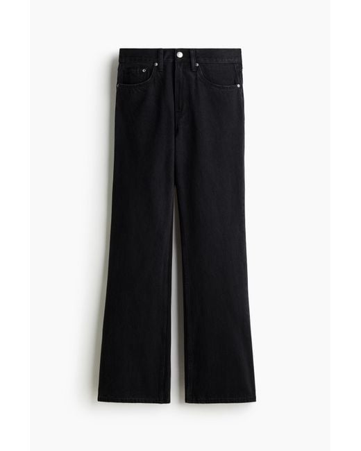 H&M Bootcut Regular High Jeans in Black für Herren