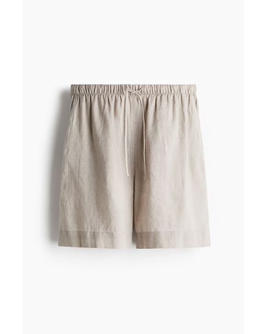 H&M Multicolor Bermudashorts aus Leinen