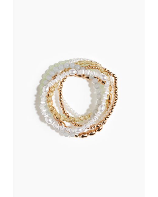 H&M Metallic 7er-Pack Armbänder