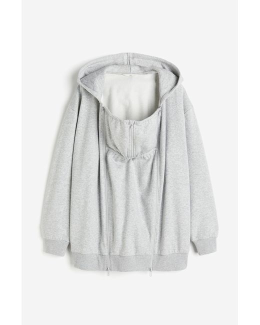 H&M Gray MAMA Before & After Trage-Hoodiejacke