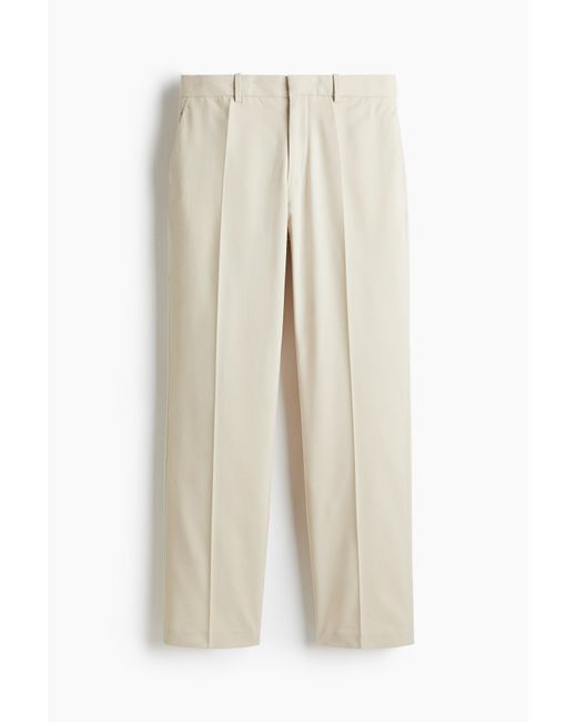 Pantalon De Costume Regular Fit H&M pour homme en coloris White