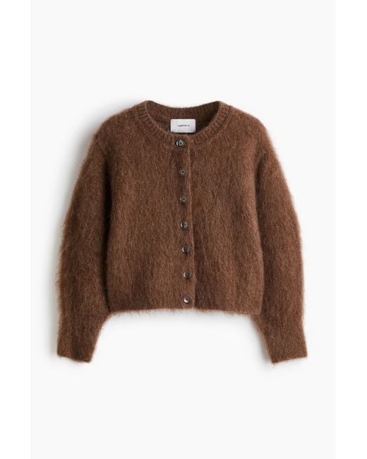 Gilet en mohair mélangé H&M en coloris Brown