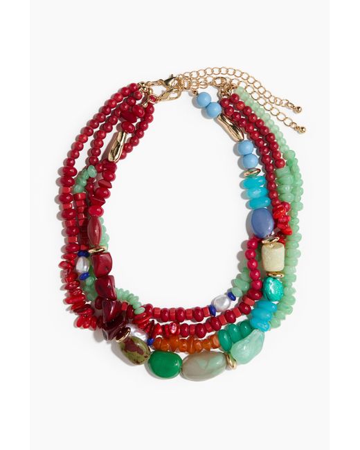 H&M Red 2er-Pack Perlenketten