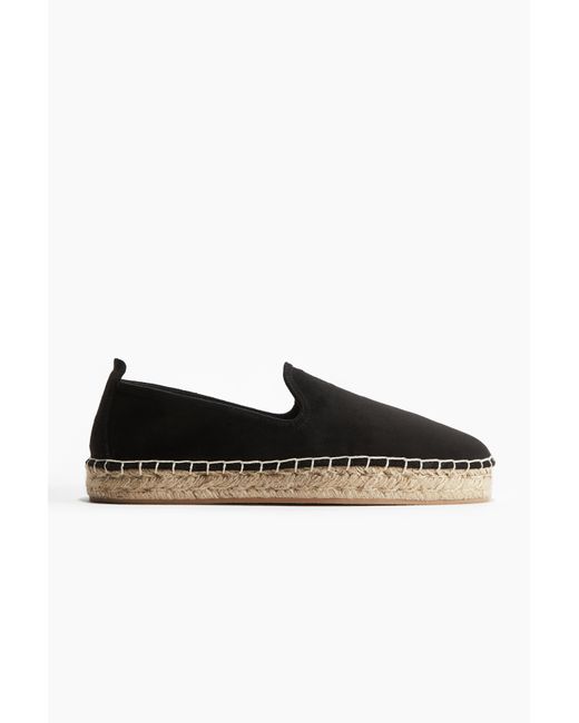 H&M Espadrilles aus Canvas in Black für Herren