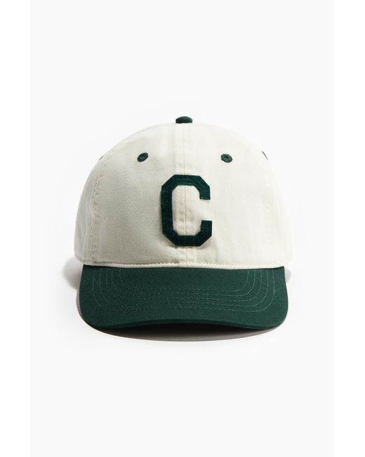 Casquette en coton avec motif brodé H&M pour homme en coloris Green