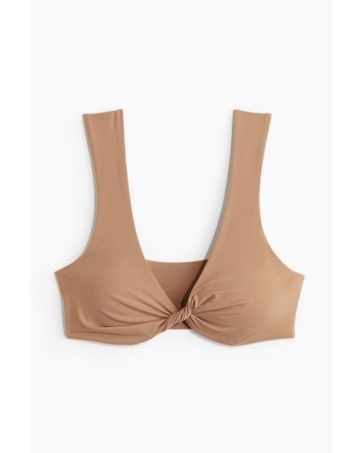 H&M White Wendbarer Soft-BH aus Mikrofaser