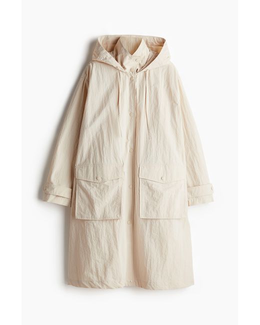 H&M Natural Wasserabweisender Regenmantel