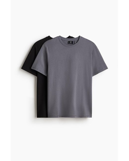 H&M Set Van 2 Coolmax®-t-shirts in het Gray voor heren