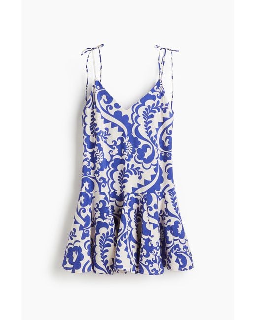 Robe avec jupe évasée H&M en coloris Blue