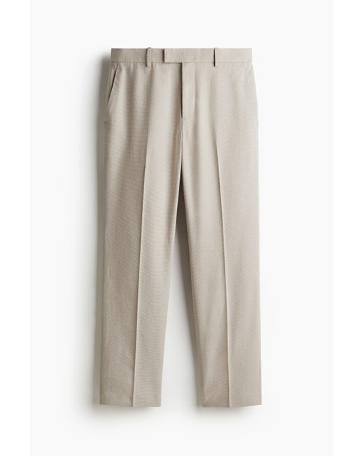 H&M Elegante Hose aus Leinenmix in Regular Fit in White für Herren
