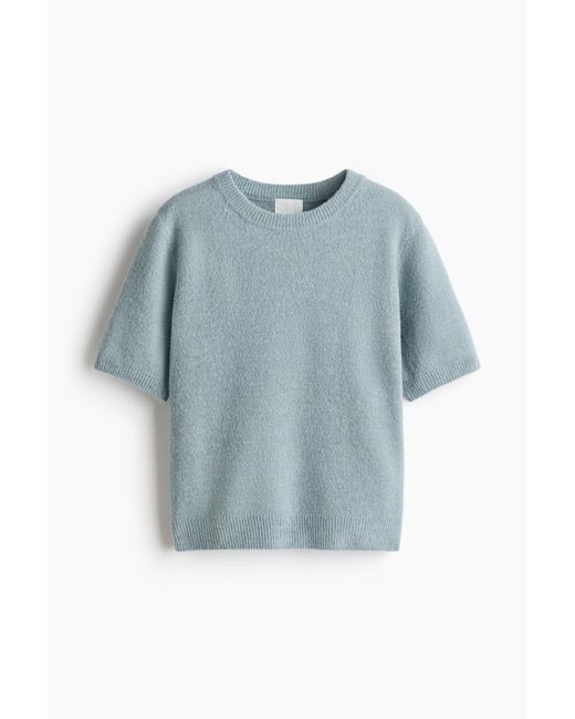 H&M Blue Feinstrickpullover