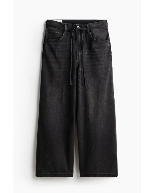 H&M Weite Jeans in Black für Herren