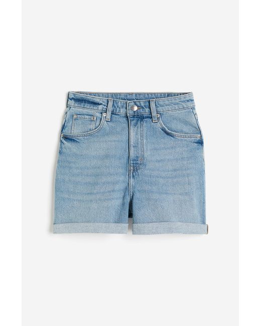 H&M Blue Mom Ultra High Jeansshorts