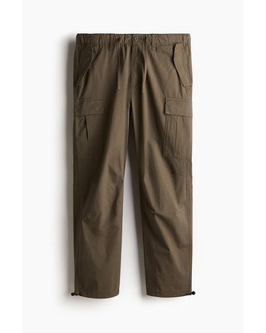 H&M Utilitybroek Van Ripstop in het Green voor heren