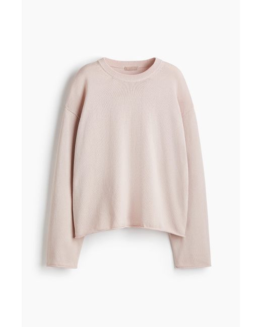 Pull À Bords Roulottés H&M en coloris Pink
