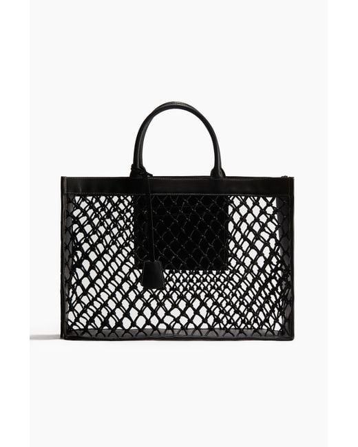 Sac shopping au design noué H&M en coloris Black