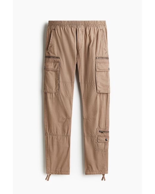 H&M Twill Utilitybroek in het Natural voor heren