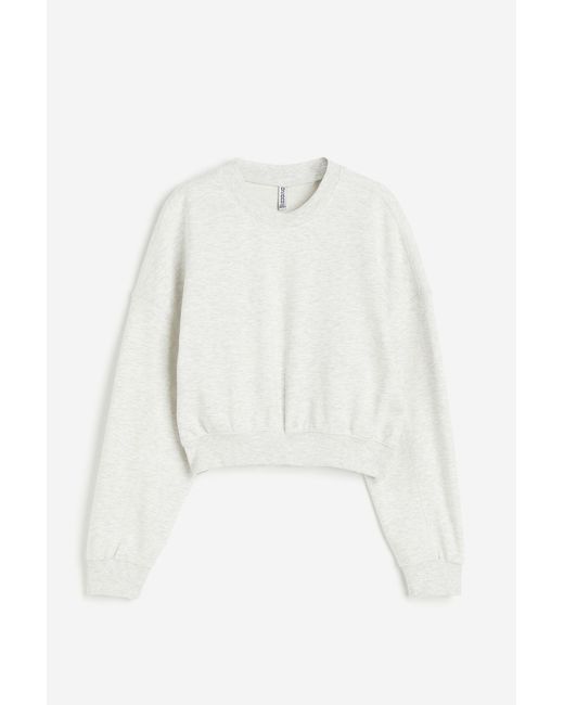 H&M Oversized Sweater in het White