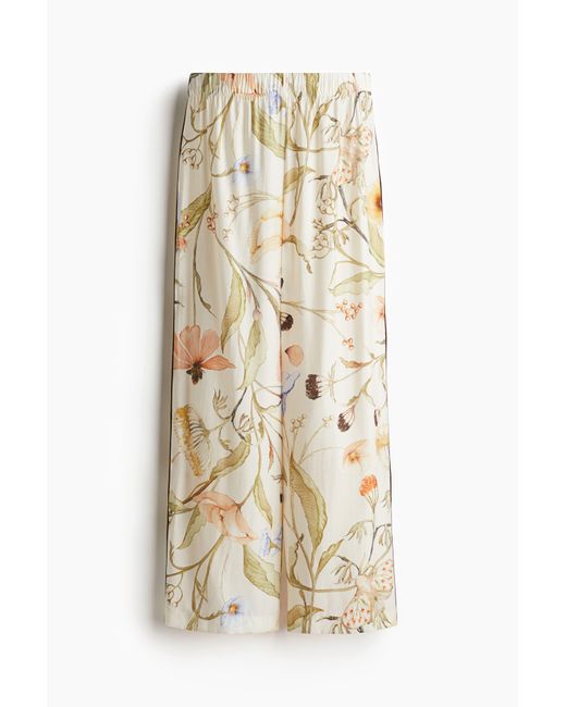 H&M Broek Met Biesjes in het Natural