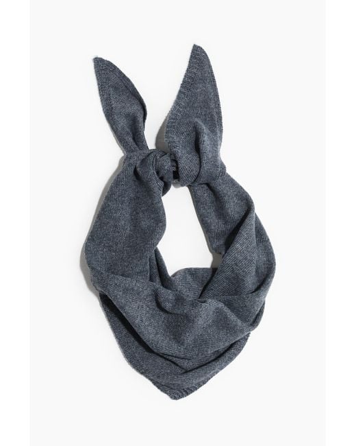 H&M Blue Feinstricktuch