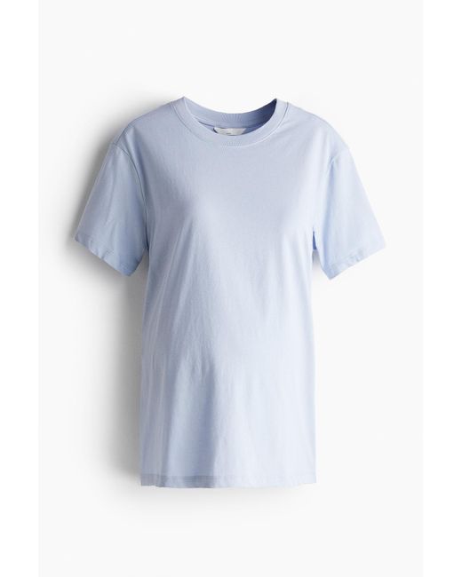 MAMA T-shirt en coton H&M en coloris Blue