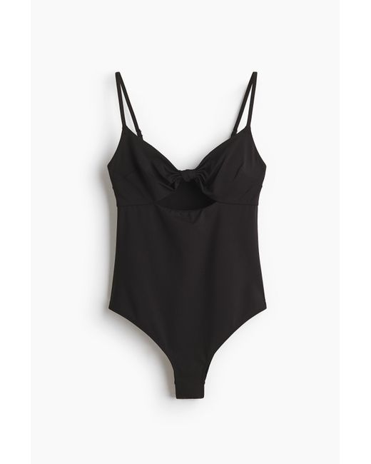 H&M Badpak Met Padded Cups in het Black