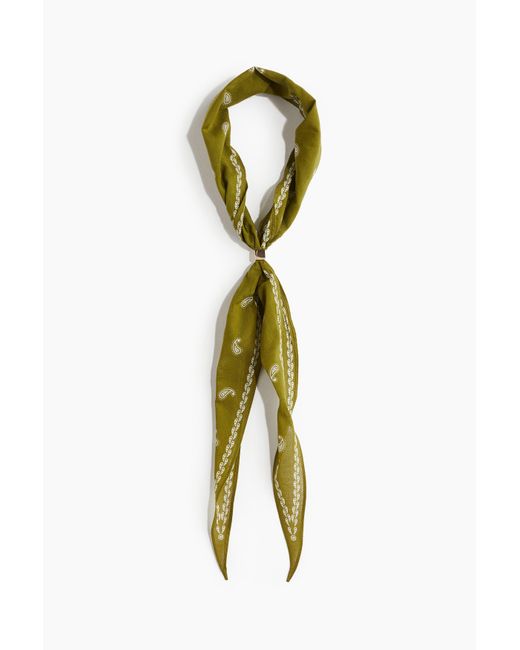 H&M Metallic Tuch mit Perlendetail