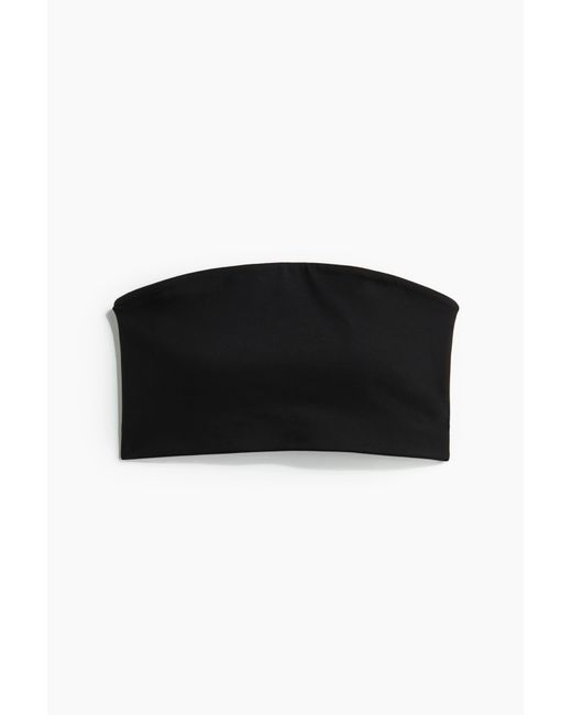 H&M Black Bandeau-Sport-BH mit SoftMoveTM Light Support