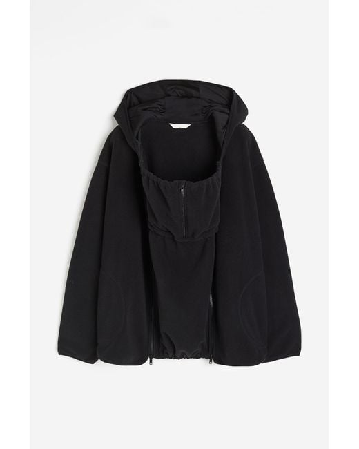 H&M Black MAMA Before & After Tragejacke aus Fleece