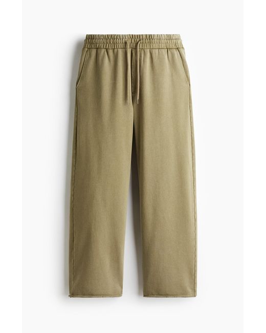 H&M Ausgewaschene Sweatpants in Relaxed Fit in Green für Herren